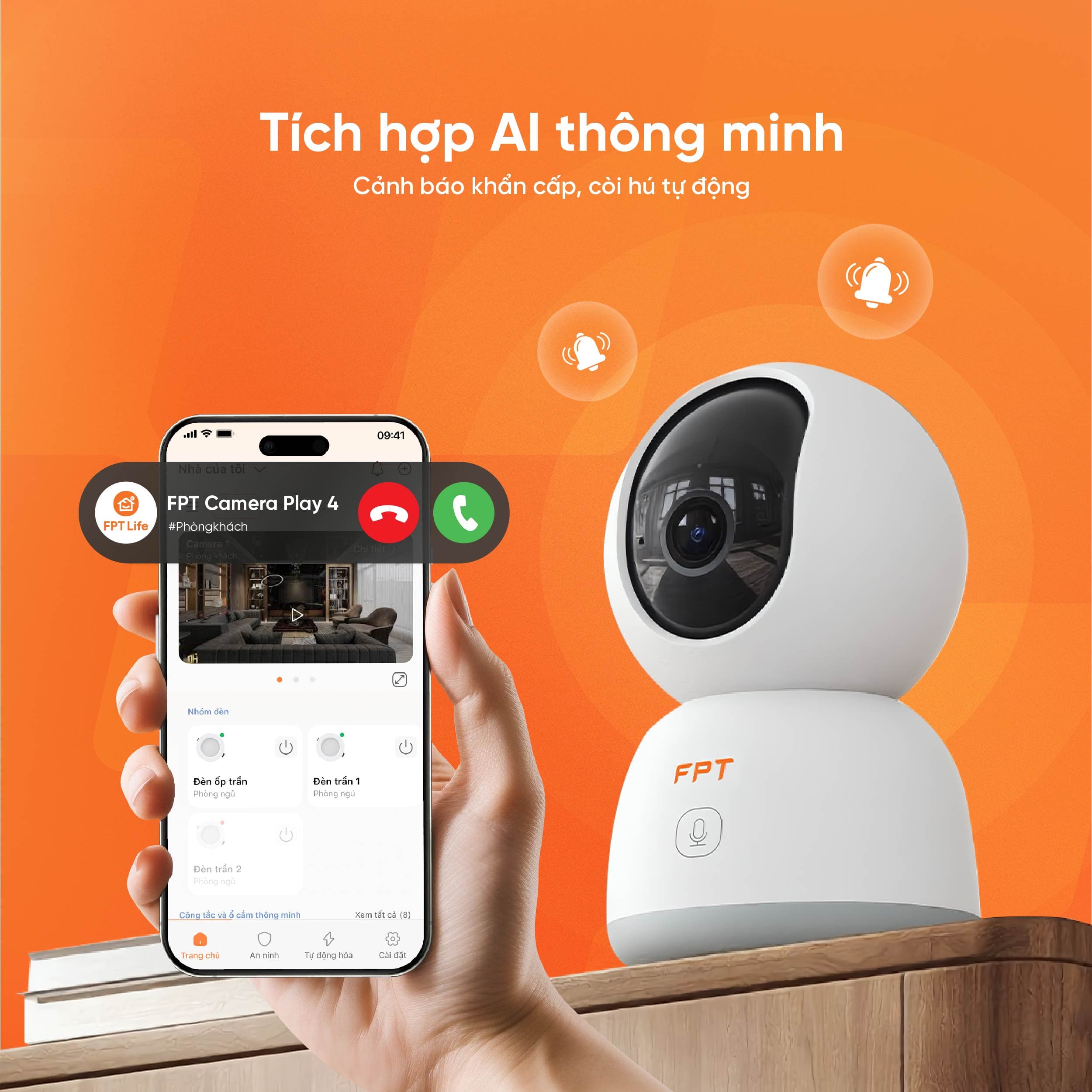 Combo 3 Camera (1 Trong - 2 Ngoài)