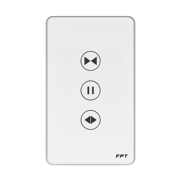 Công tắc cửa cuốn chữ nhật màu trắng Leto WiFi-BLE